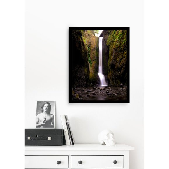 Lower Oneonta Falls in Oregon, USA Waterfall Wall Art Design Poster Print Decor - Picture 3 of 9